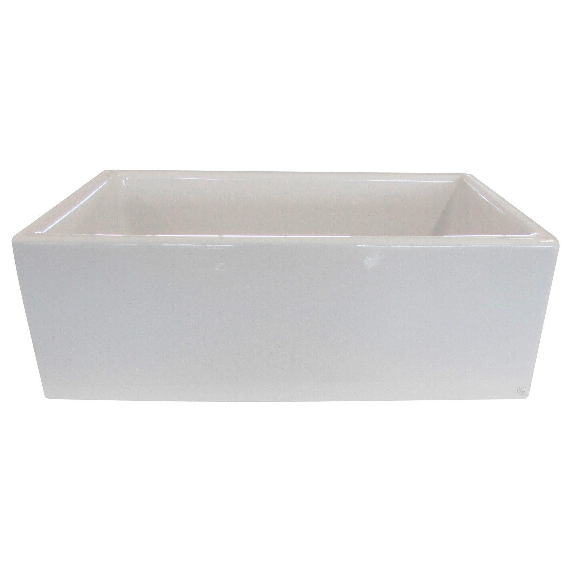 Sutton 24" White Fireclay Farmhouse Kitchen Sink