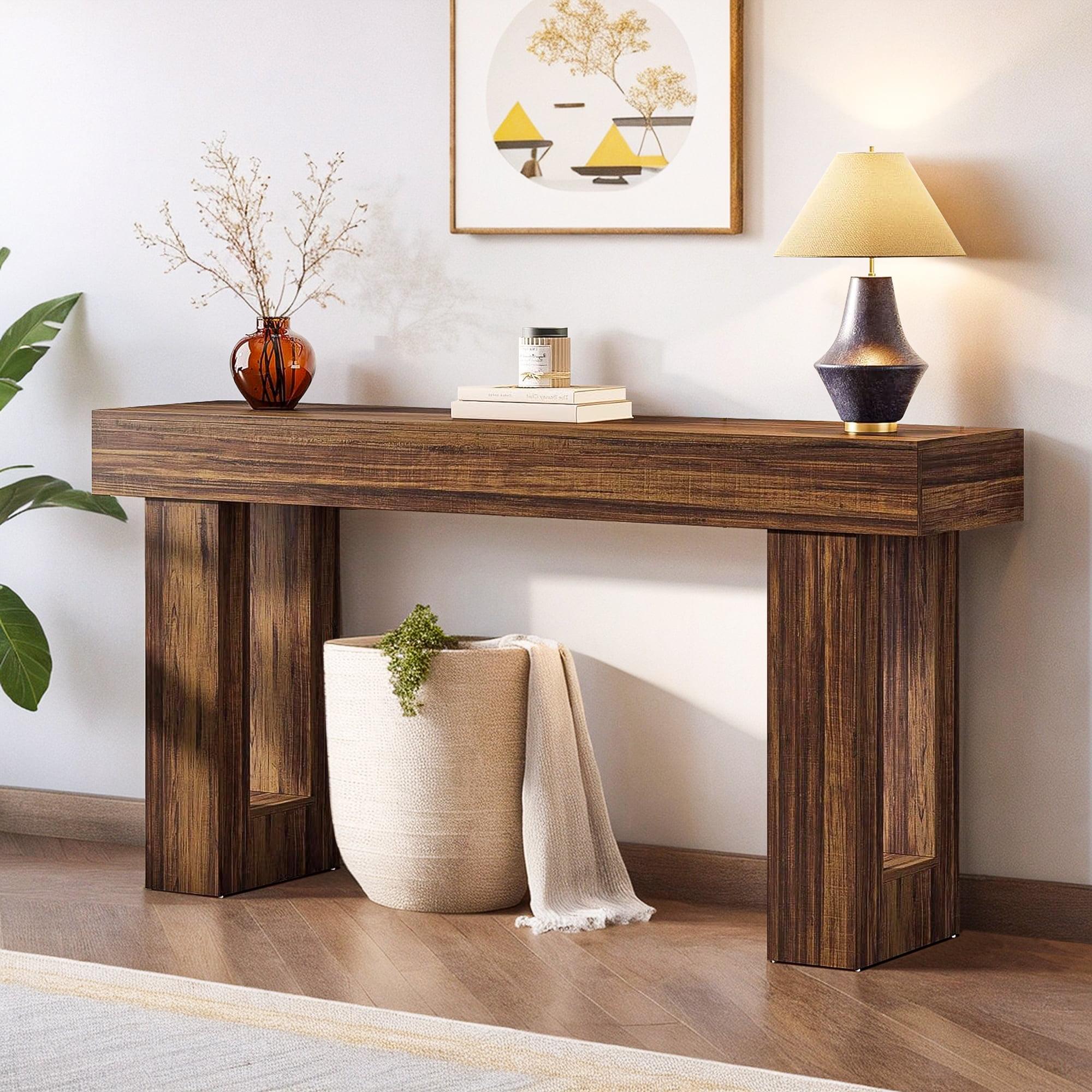 Millwood Pines 63 Inch Long Console Table Farmhouse Sofa Table