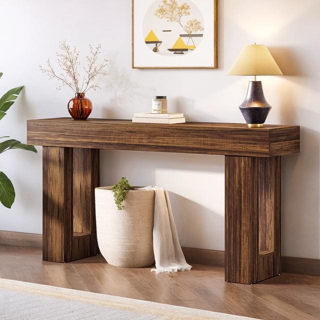 Millwood Pines 63 Inch Long Console Table Farmhouse Sofa Table