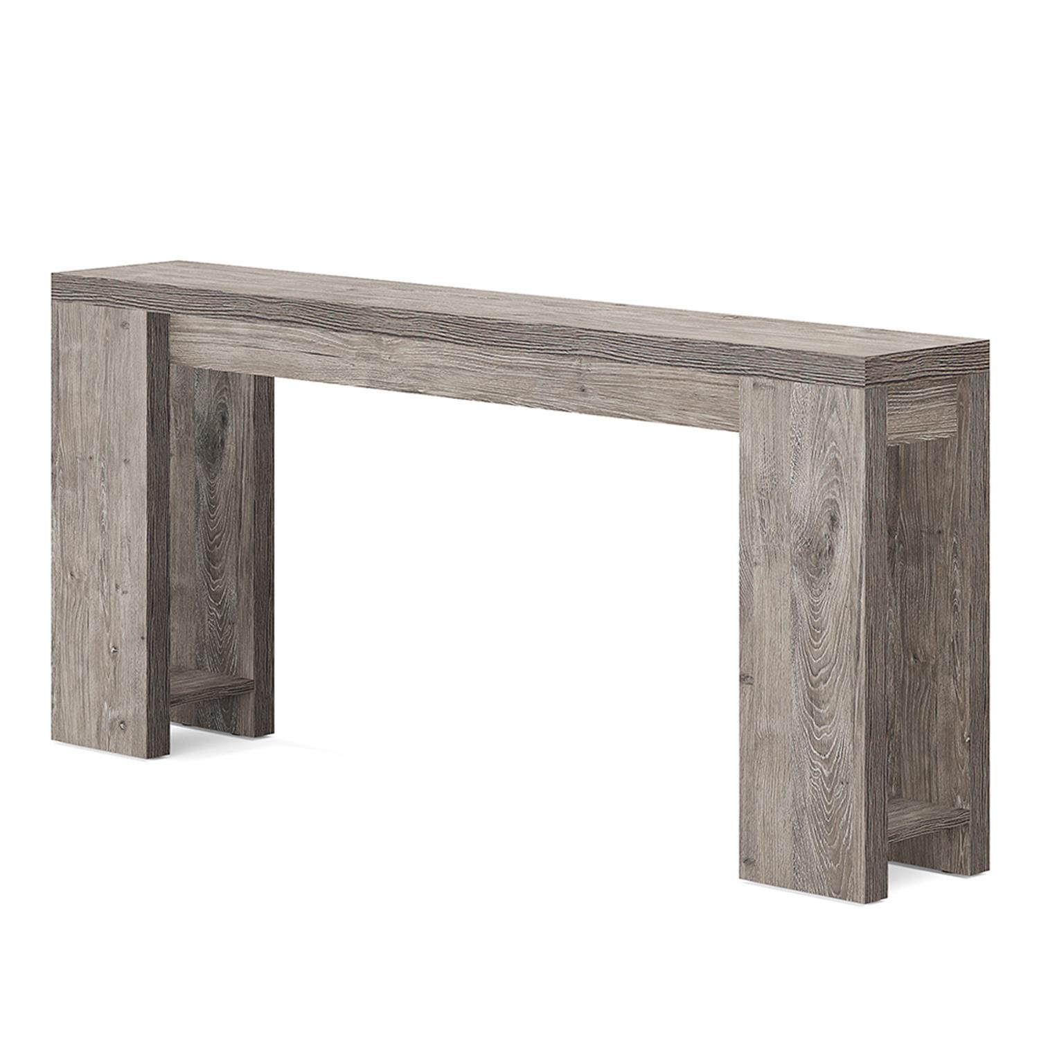 Millwood Pines 70.9" Console Table For Entryway, Farmhouse Wood Sofa Couch Tale