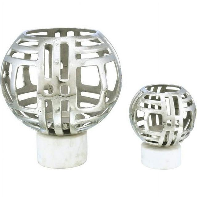 Finn Tea Light Holder Chrome Metal