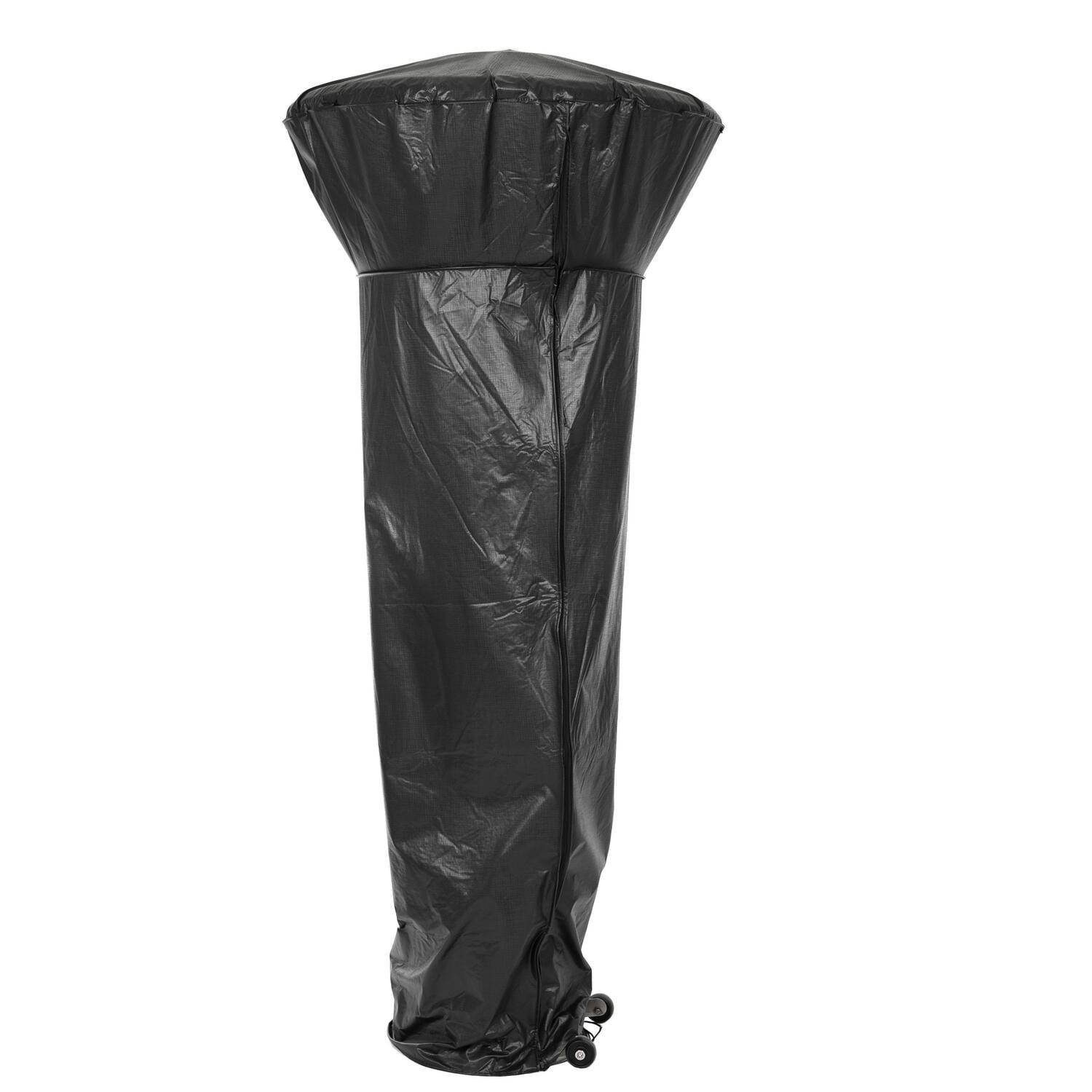 Black Vinyl Full-Length Patio Heater Cover