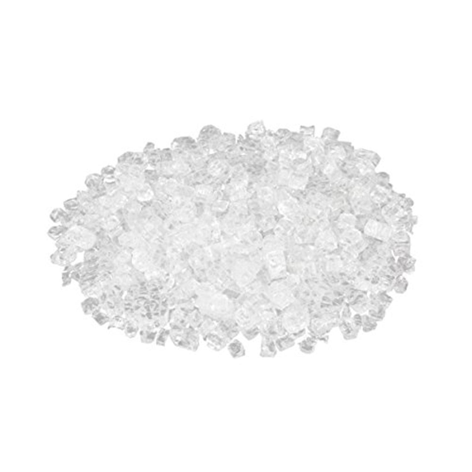 Fire Sense Fire Sense Premium Sparkling Reflective Tempered Fire Glass for Fire Pits Easy to Install-10 Lbs Crystal Clear