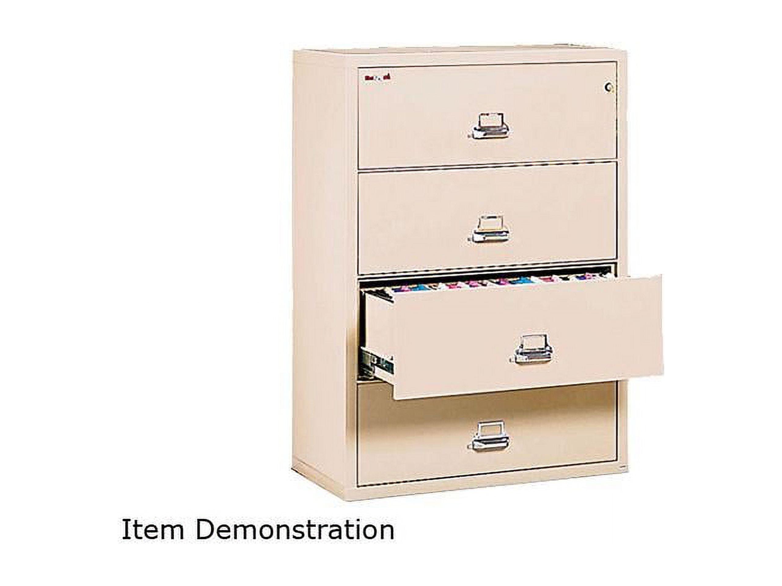 Parchment 4-Drawer Fire and Water Resistant Steel Filing Cabinet