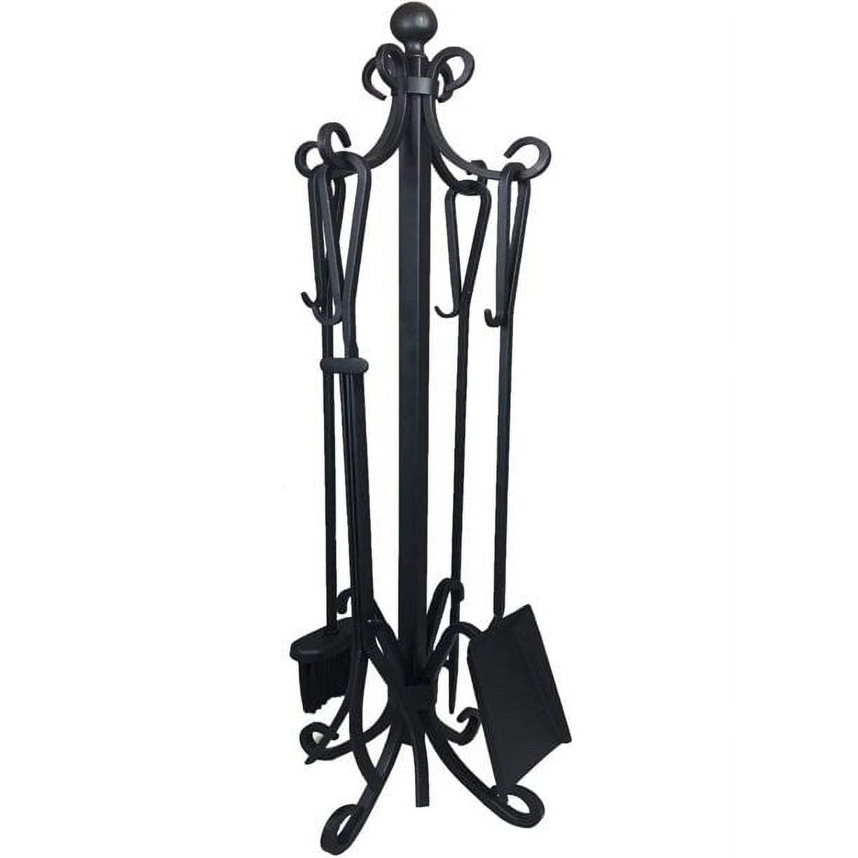 Fireplace Toolset – 5 Piece Black Color Fireplace Toolset.