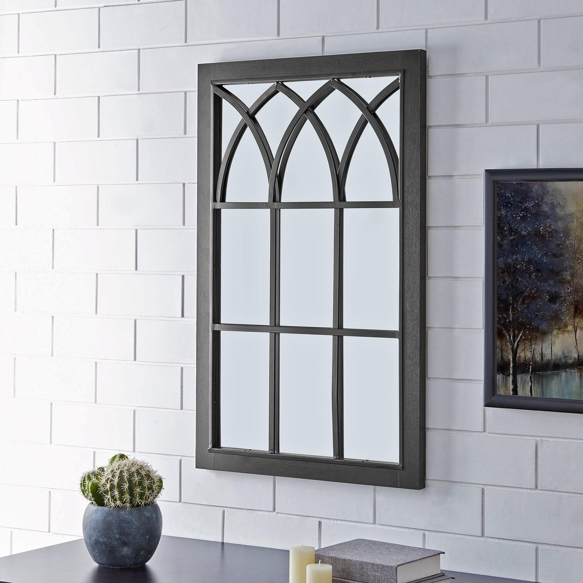 FirsTime & Co. Black Grandview Arch Wall Mirror, Farmhouse, Rectangular, 23.6 x 1.25 x 37.4 in