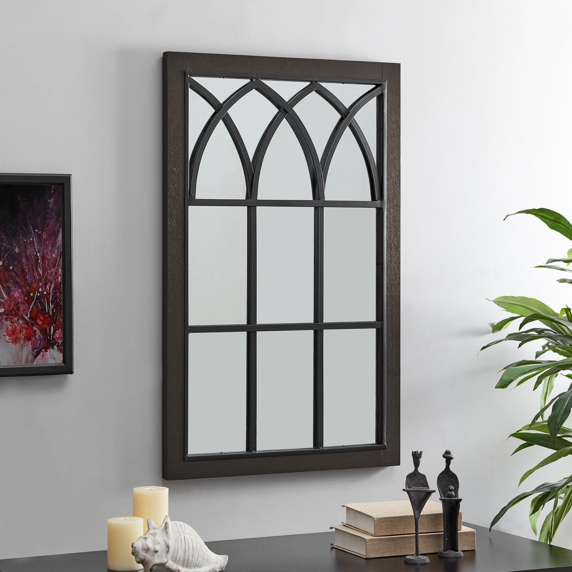 FirsTime & Co. Dark Brown Grandview Arch Wall Mirror, Farmhouse, Rectangular, 23.6 x 1.25 x 37.4 in