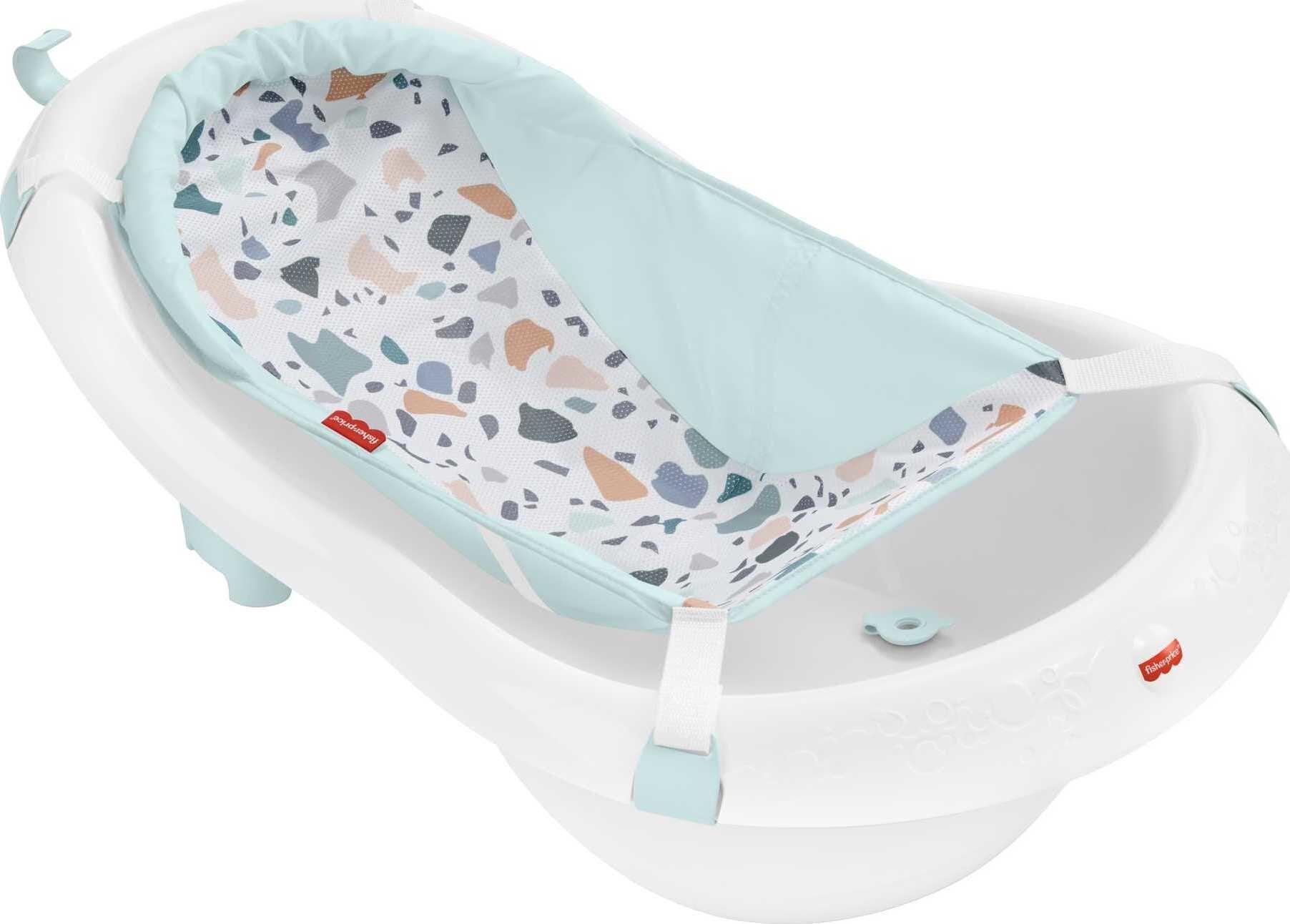 Pacific Pebble 4-in-1 Sling 'n Seat Baby Bath Tub with Whale Scoop