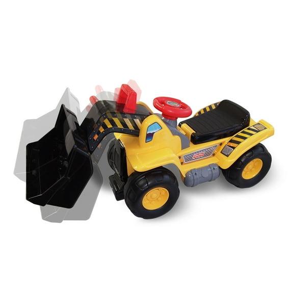 Fisher-Price Big Action Load N Go Ride-On with Lights, Sounds, Storage and Walking Bar