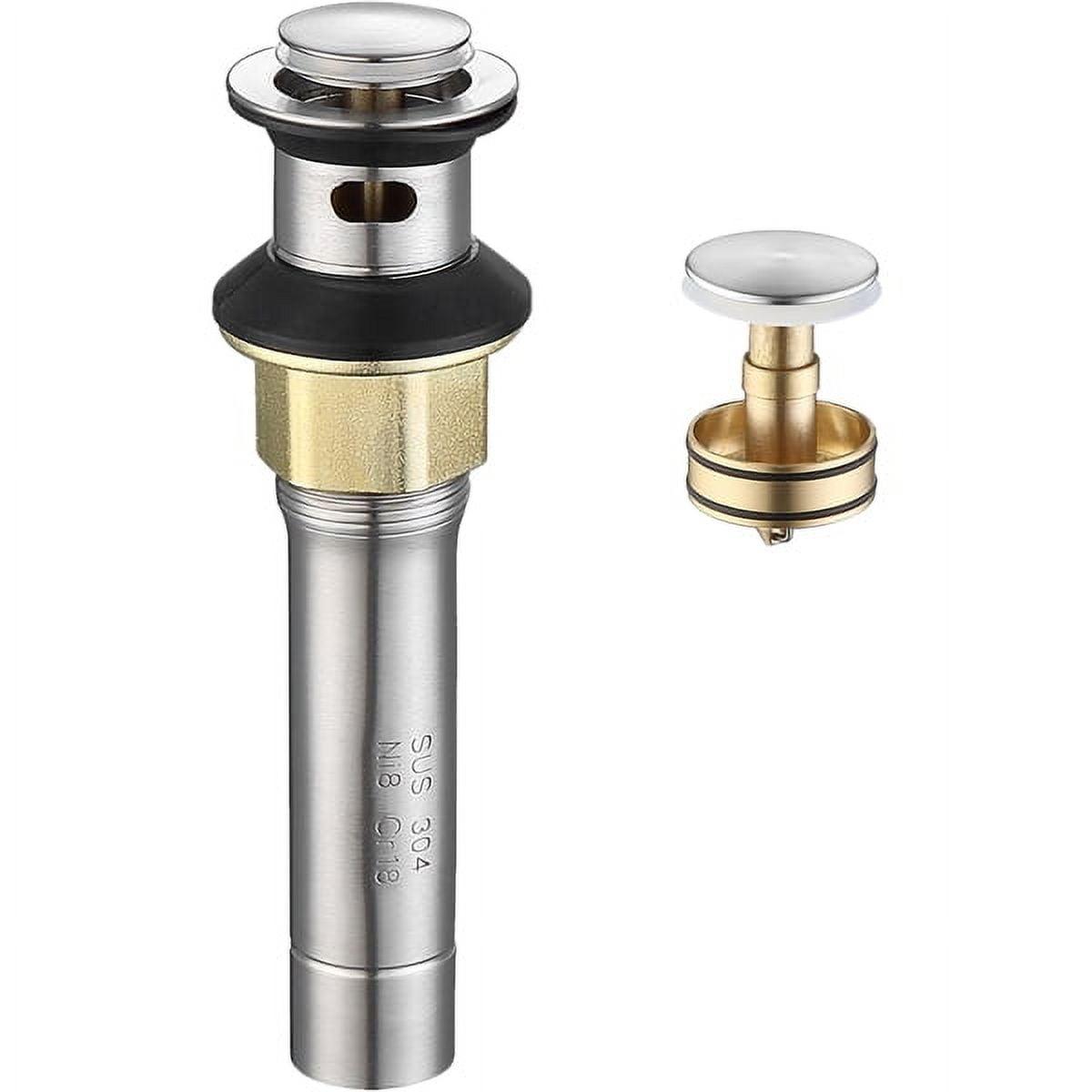 Pop-Up Bathroom Sink Drain with Overflow