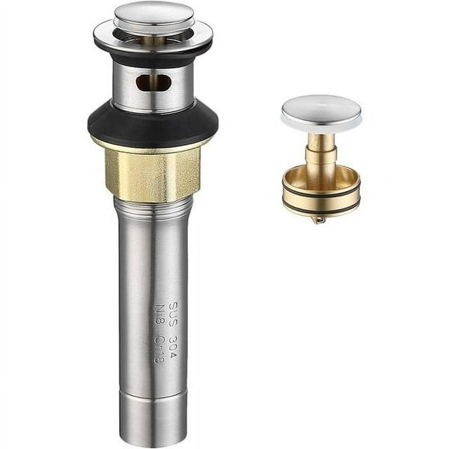 TAIFOND Pop-Up Bathroom Sink Drain with Overflow PD1P2441001BN