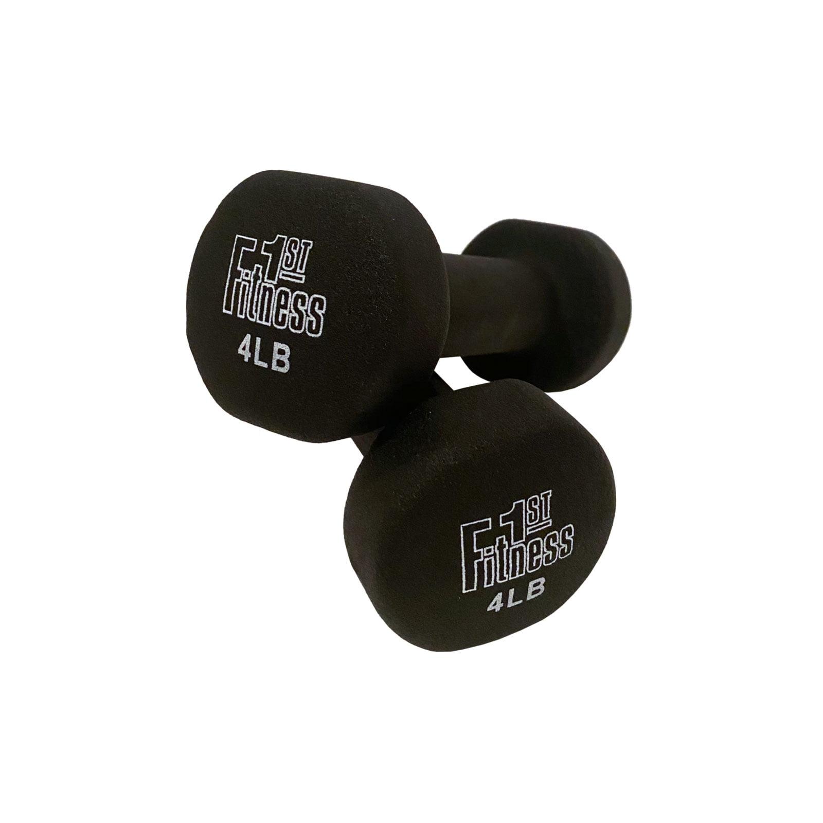 Fitness First Neoprene Dipped Dumbbell Pair (1-12 lbs), 4 lbs
