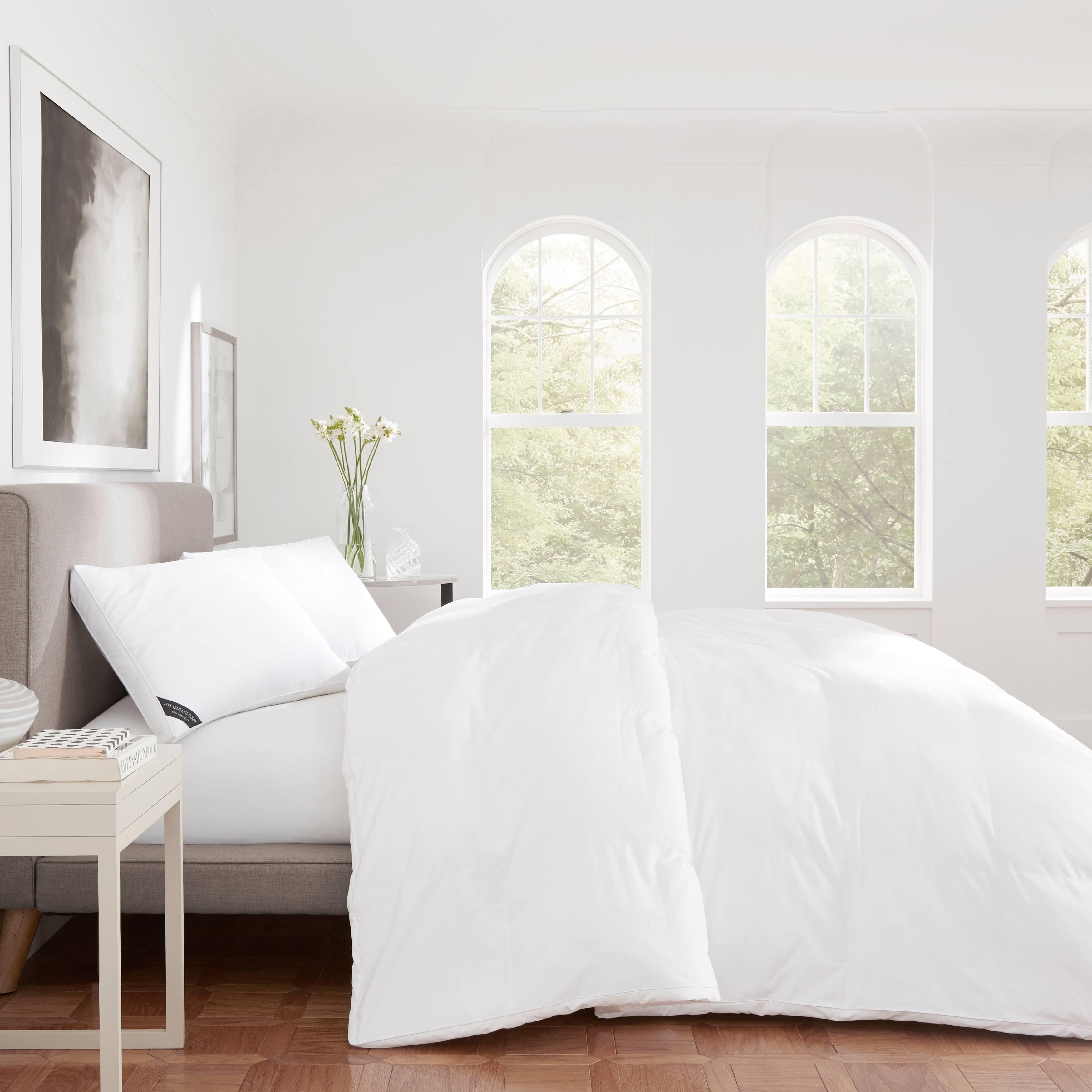 King White Cotton Down Alternative Comforter Set