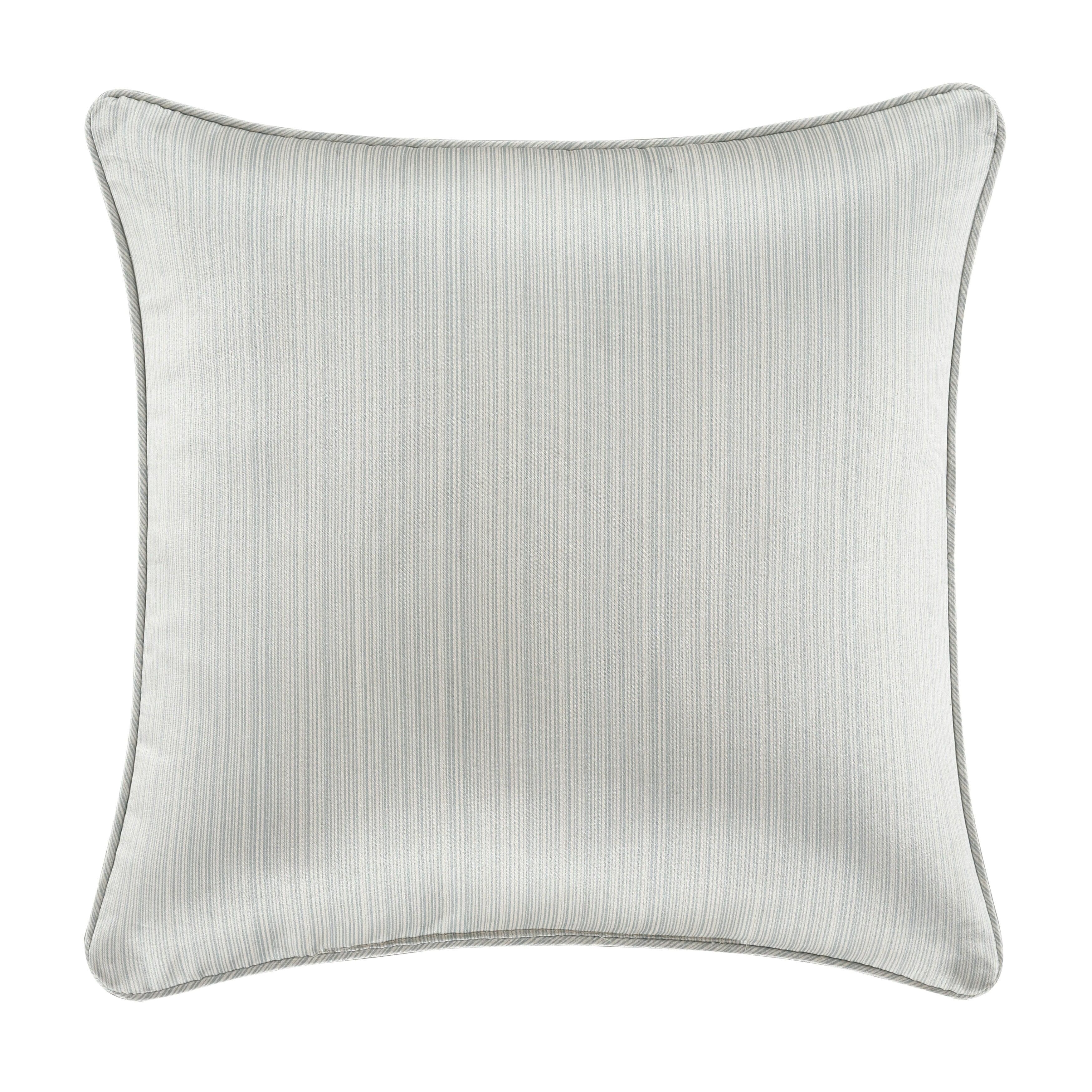 Nouveau 18" Square Embellished Decorative Throw Pillow