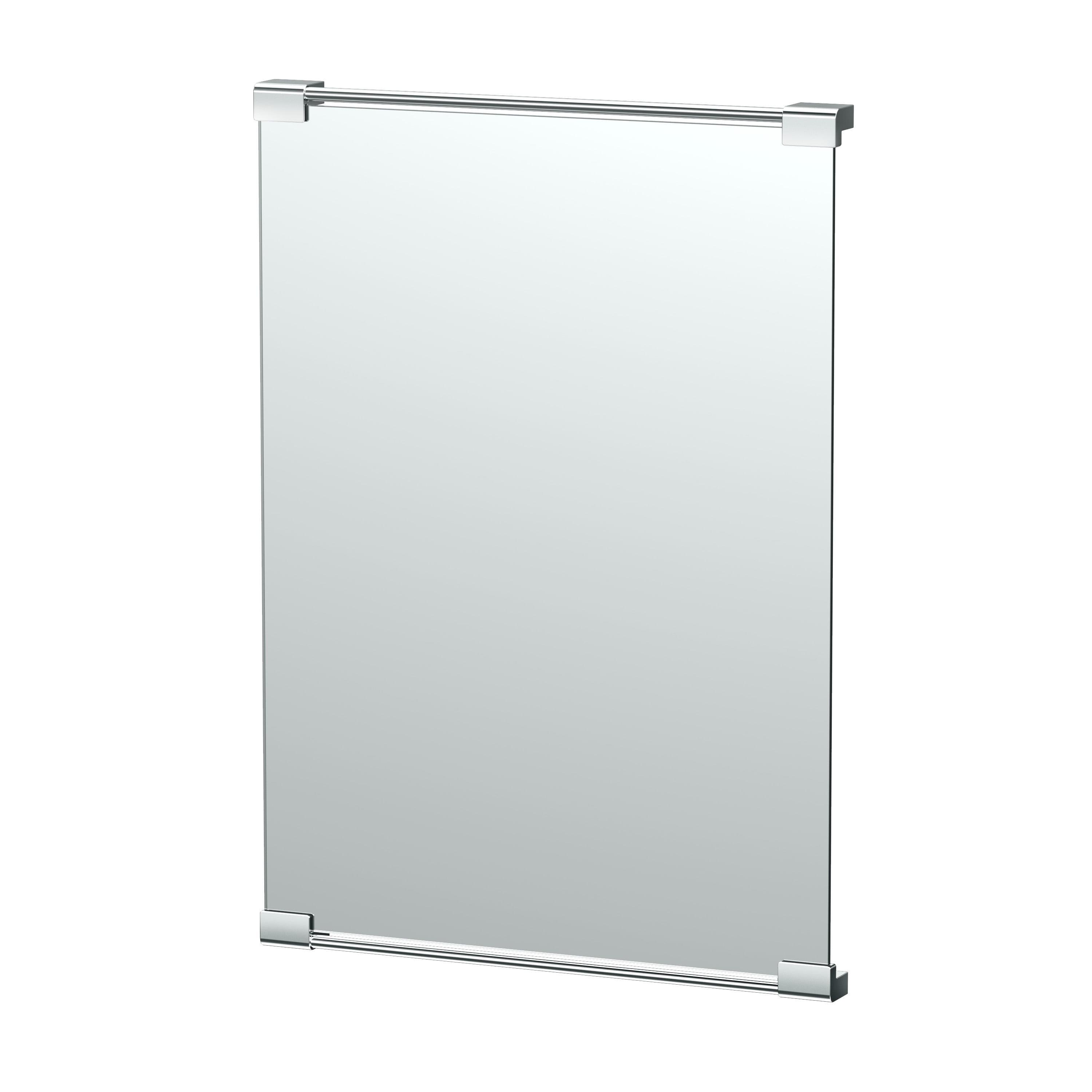 Wall Mount Décor Mirror | Rectangle Bathroom Vanity Mirror, Mount Landscape or Portrait