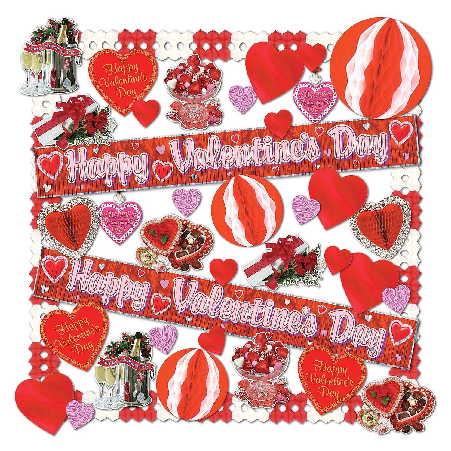 Beistle 40-Piece Valentine Decorating Kit 77205