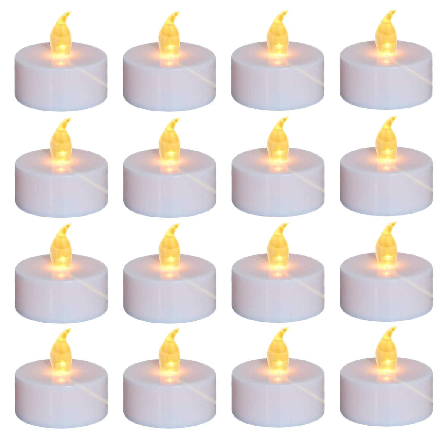 Flameless LED Tea Lights Candles (100-Pack) - Warm Yellow Flickering Safe for Kids, Pets, and Seniors Battery-Powered Perfect for Cozy Ambiance, Special Events, and Home Decor