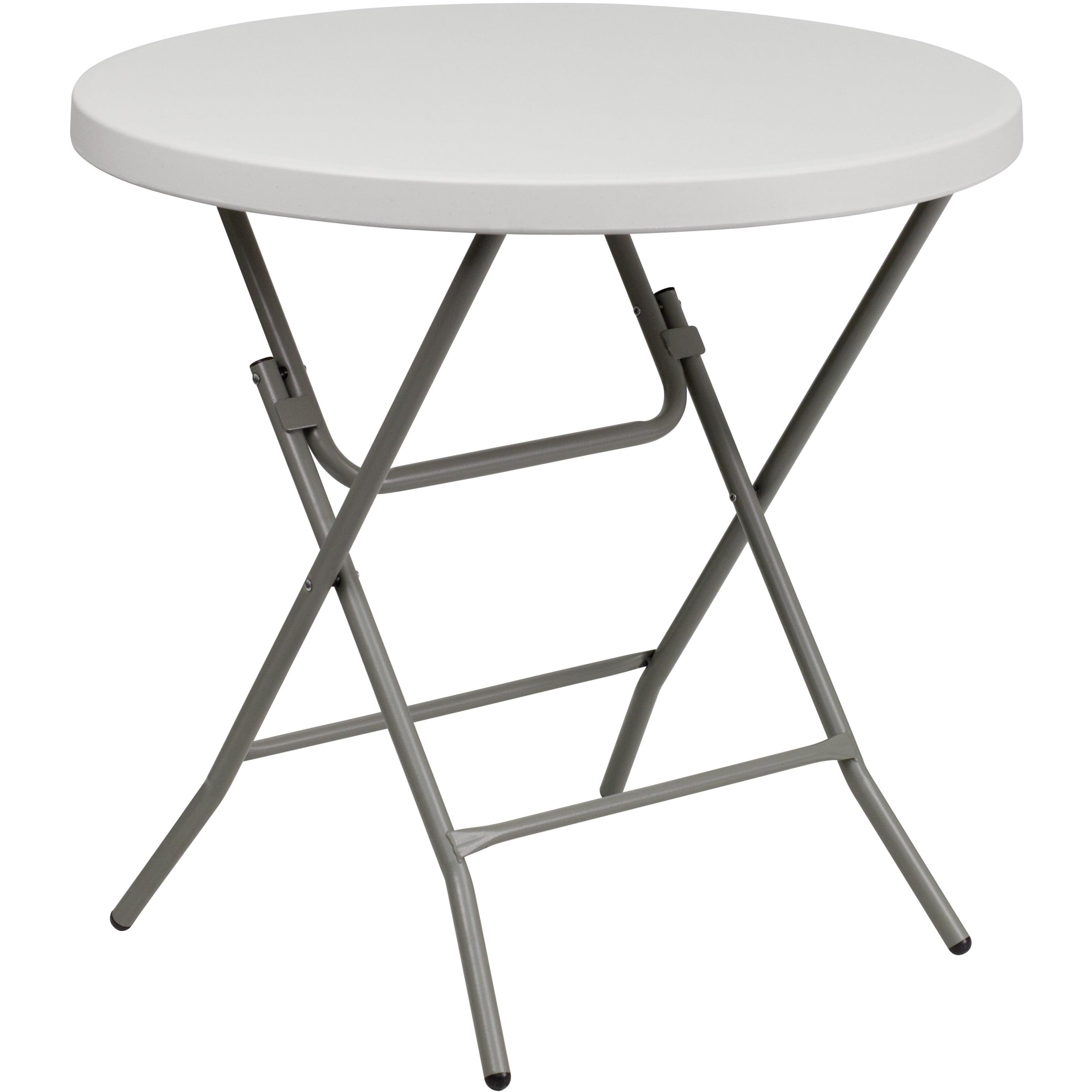 Parker 2.63-Foot Round Plastic Folding Banquet and Event Table