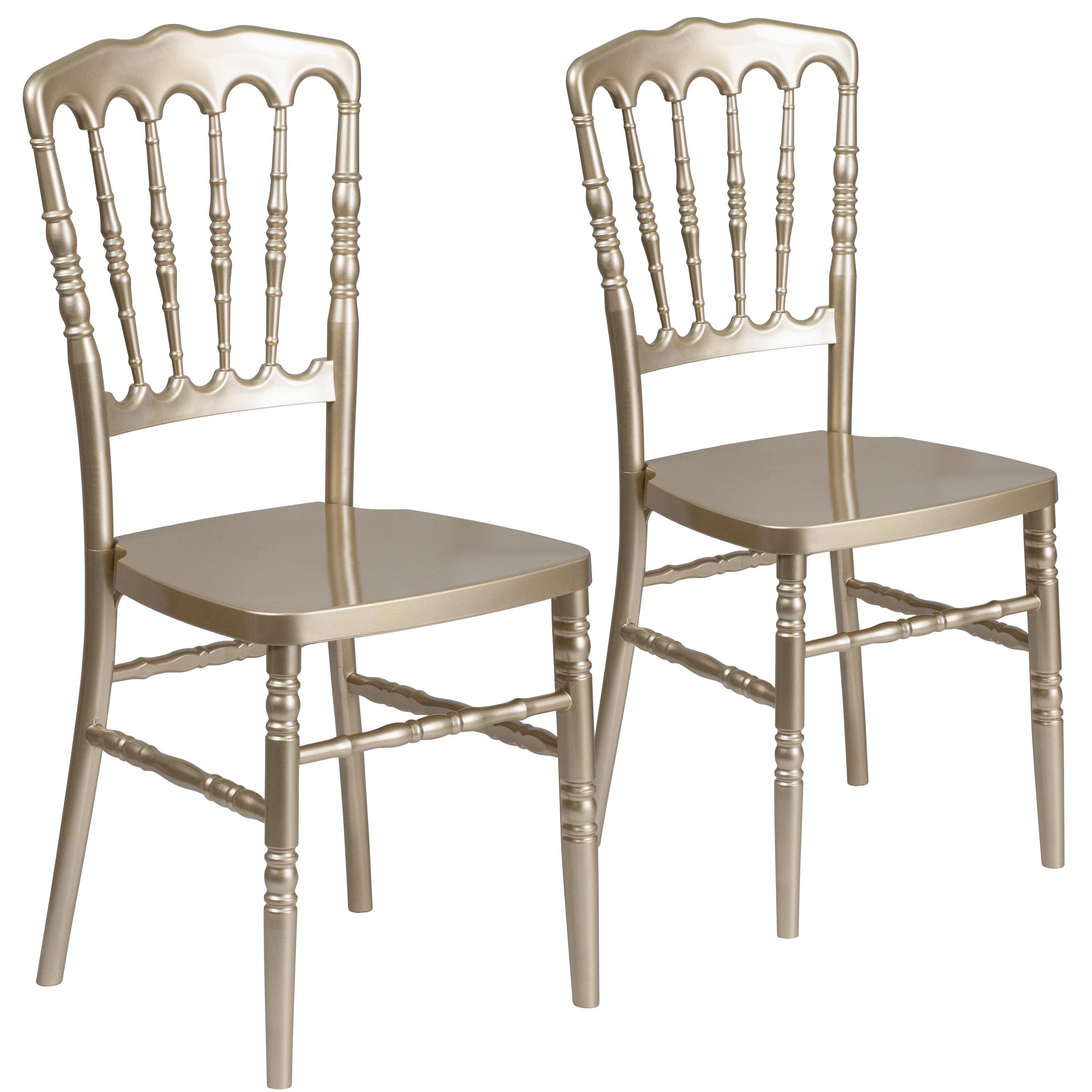 Gold Resin Stacking Traditional Chiavari Chair