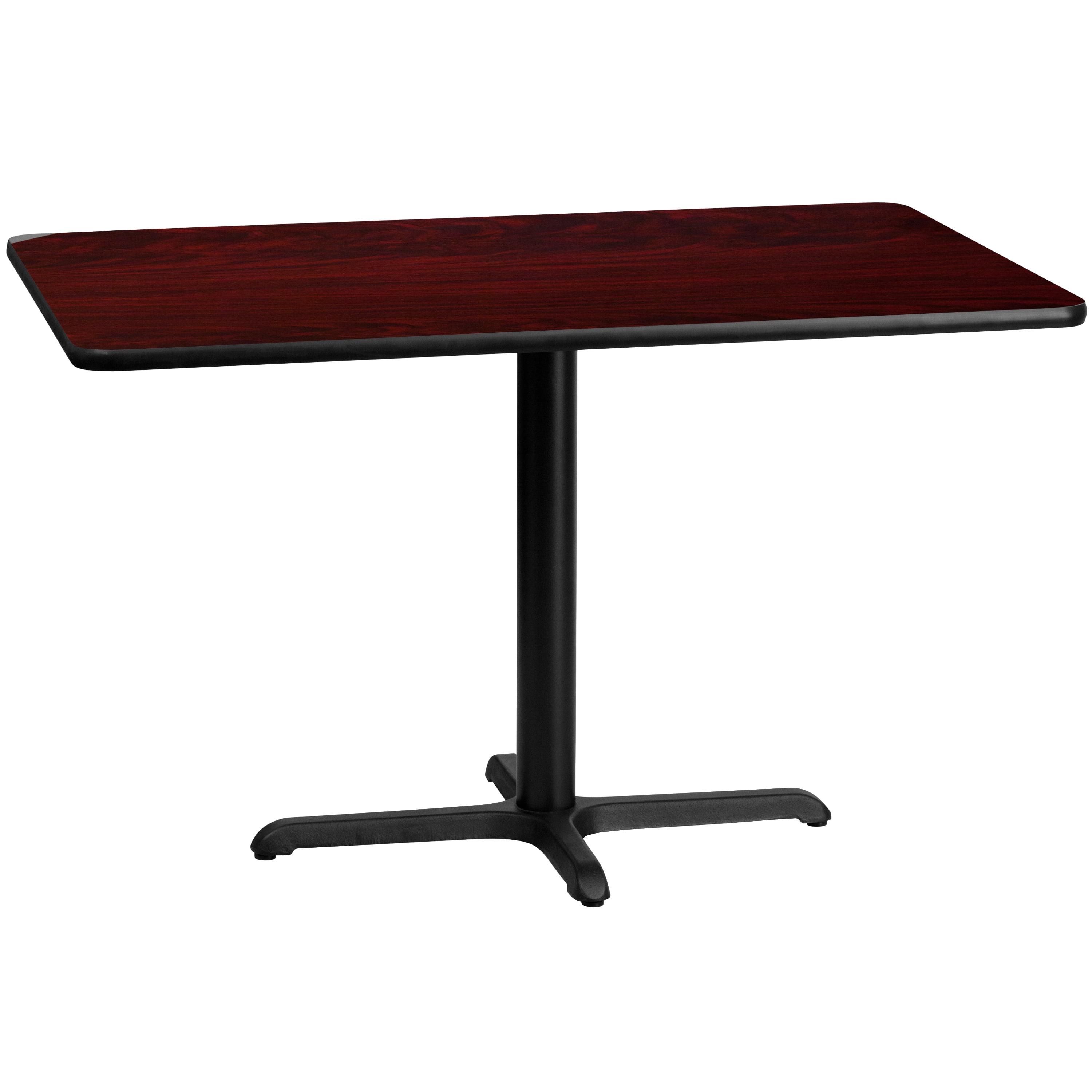 Mahogany Laminate Rectangular Dining Height Table