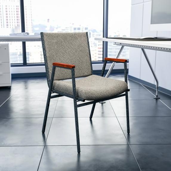 Flash Furniture Aliya Heavy Duty Stack Chair with Arms (Set of 4)