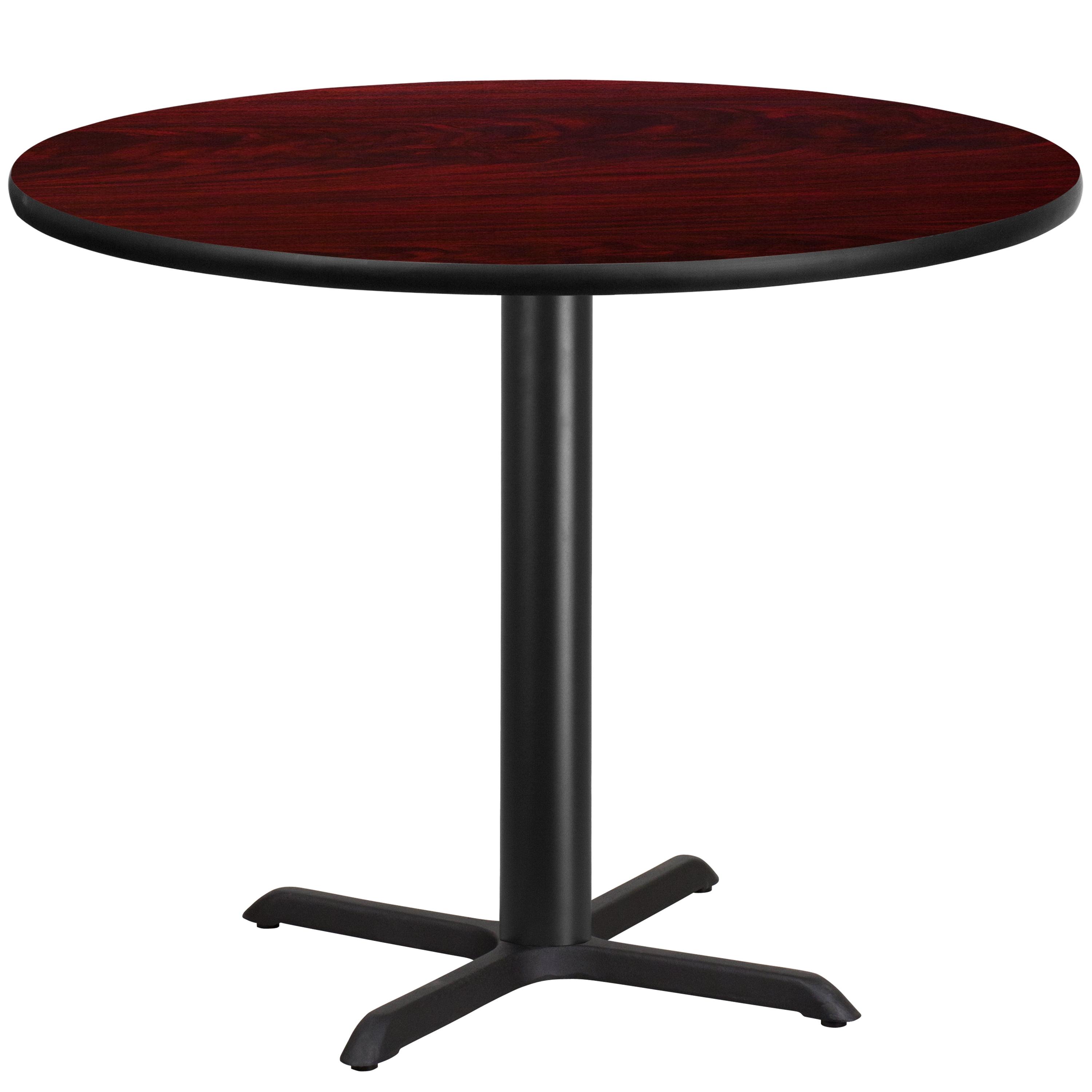 Flash Furniture Carrus Round Laminate Table Top with Height Table Base