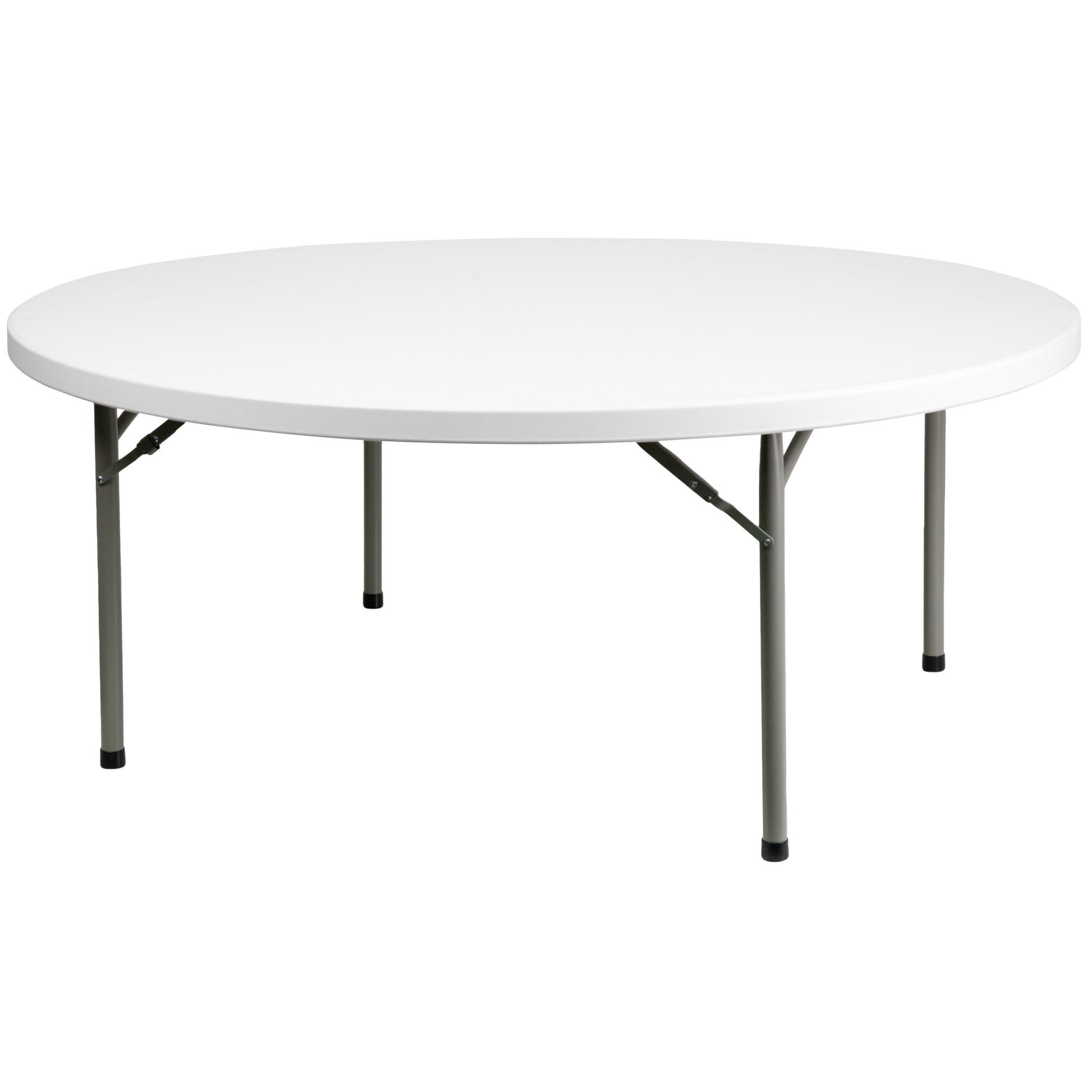 Noah 6-Foot Round Plastic Banquet Folding Table - Event Table