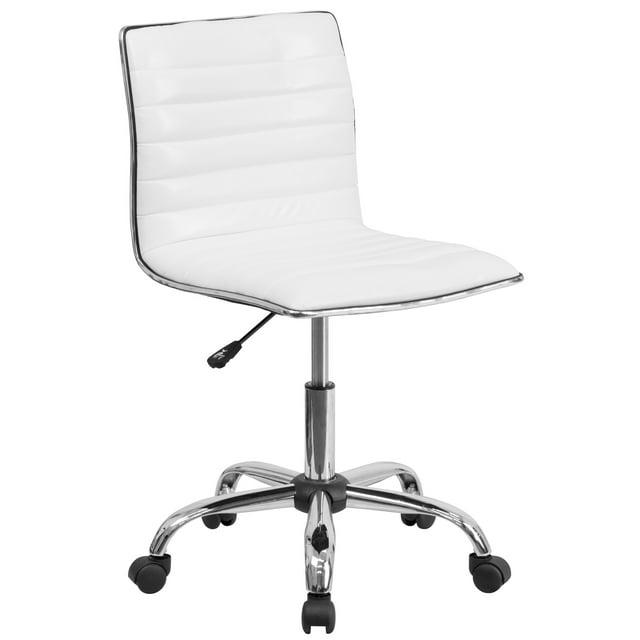 Flash Furniture Low Back Designer Armless Ribbed Swivel Task Office Chair