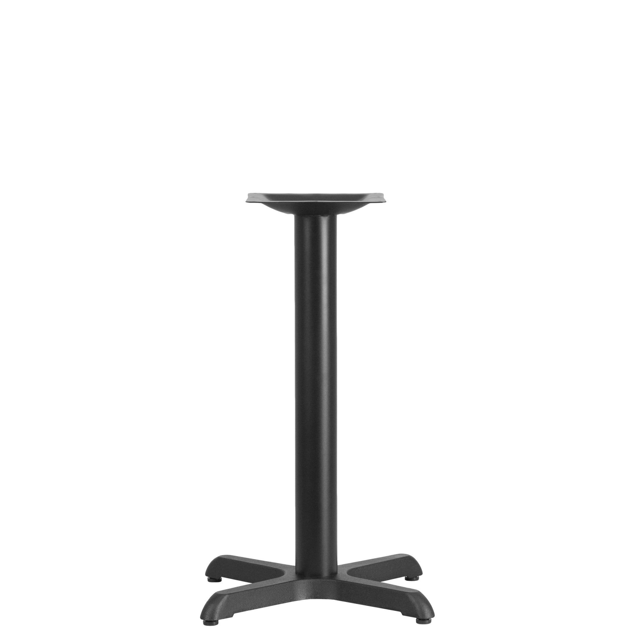 Beverly 22" x 22" Restaurant Table X-Base with 3" Dia. Table Height Column