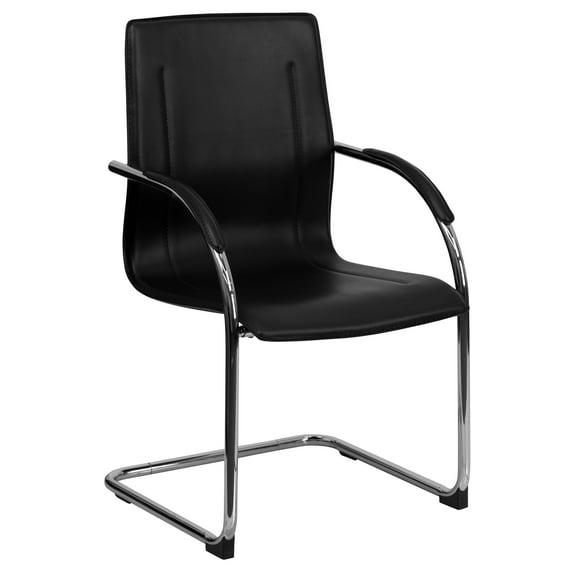 Flash Furniture Boynton Vinyl Side Reception Chair with Chrome Sled Base - Lobby and Guest Seating & Reviews | Wayfair