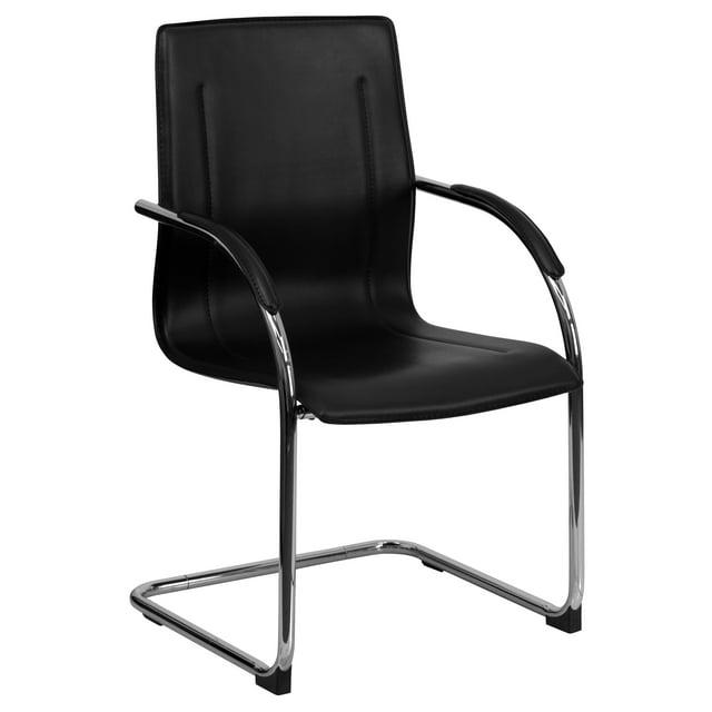 Flash Furniture Boynton Vinyl Side Reception Chair with Chrome Sled Base - Lobby and Guest Seating & Reviews | Wayfair
