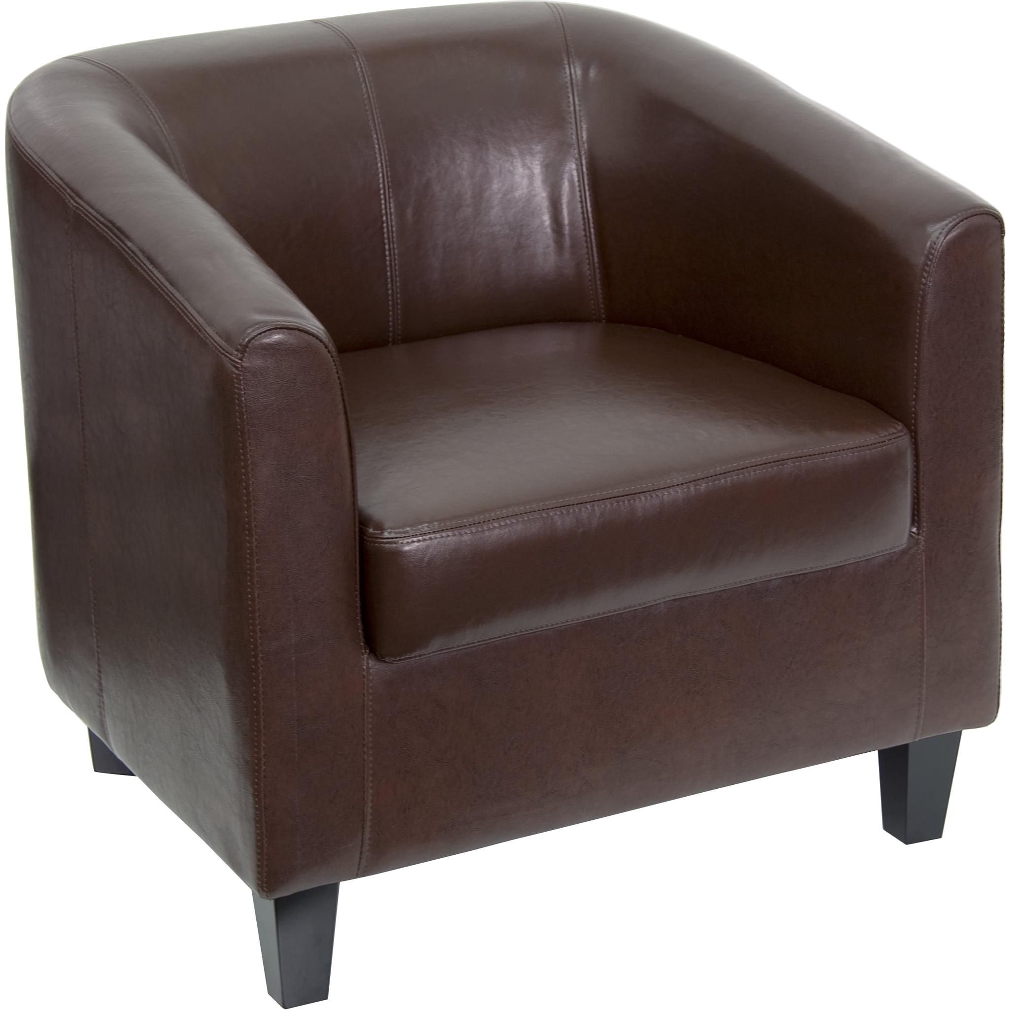 Flash Furniture Katie LeatherSoft Lounge Chair with Sloping Arms