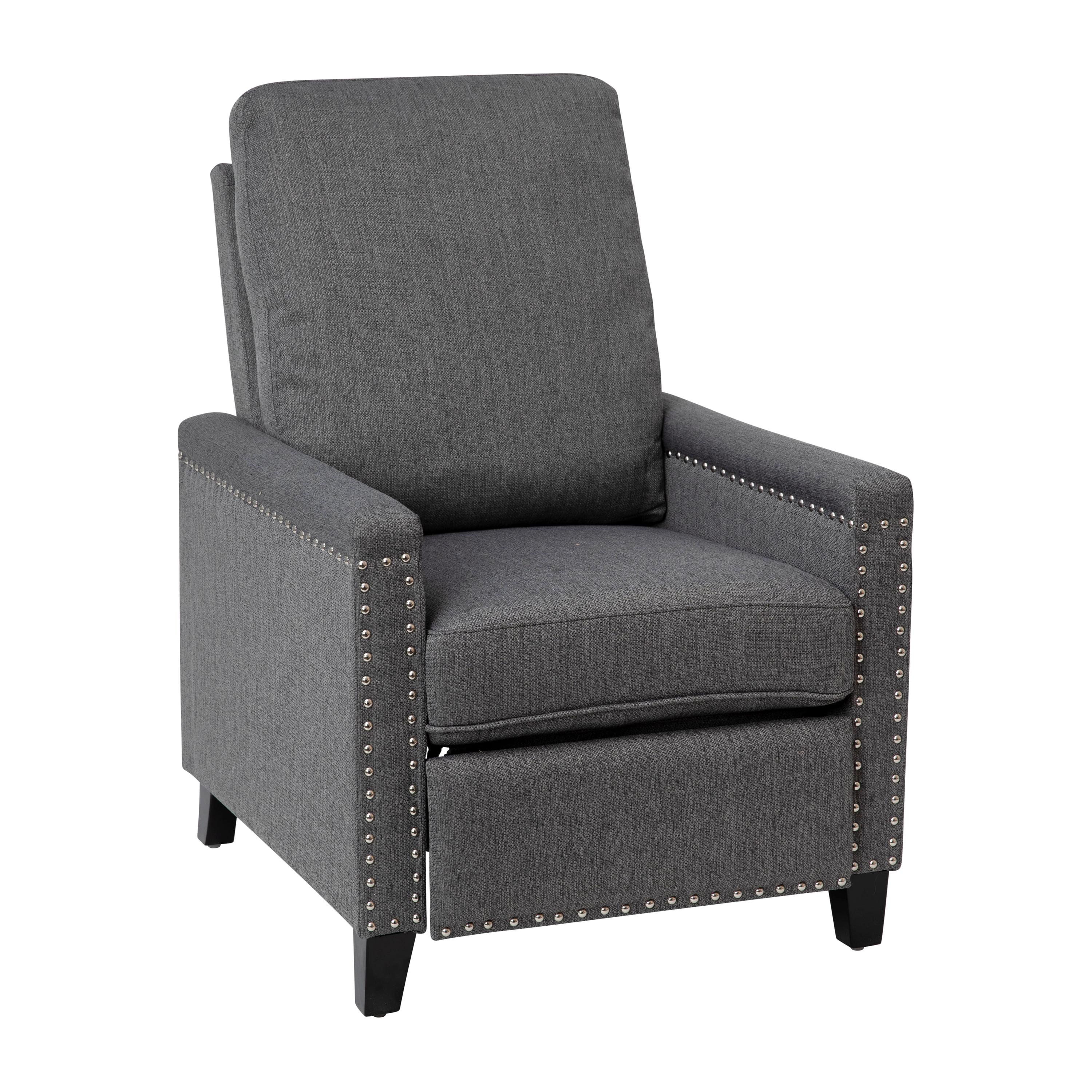 Fulton Push Back Recliner with Pillow Style Backrest and Accent Nail Trim