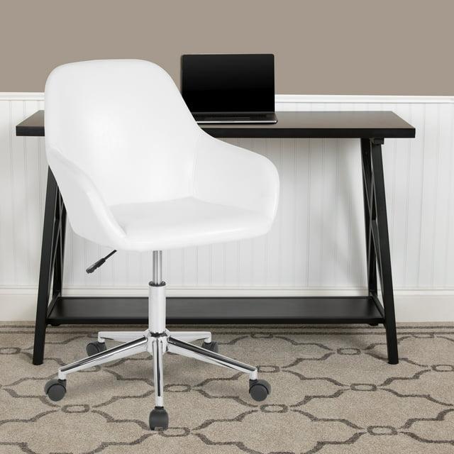 Flash Furniture Cortana Contemporary Home & Office Mid-Back LeatherSoft Upholstered Swivel Chair