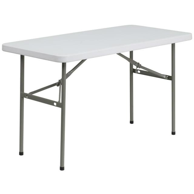 Flash Furniture Noah 4' Rectangular Plastic Event Folding Table