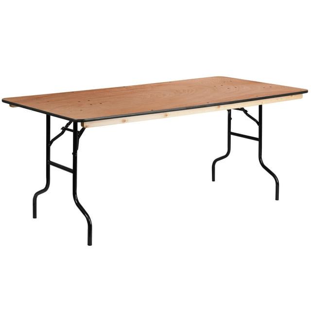 Flash Furniture Marcott Rectangular Wood Folding Event Table by Flash Furniture