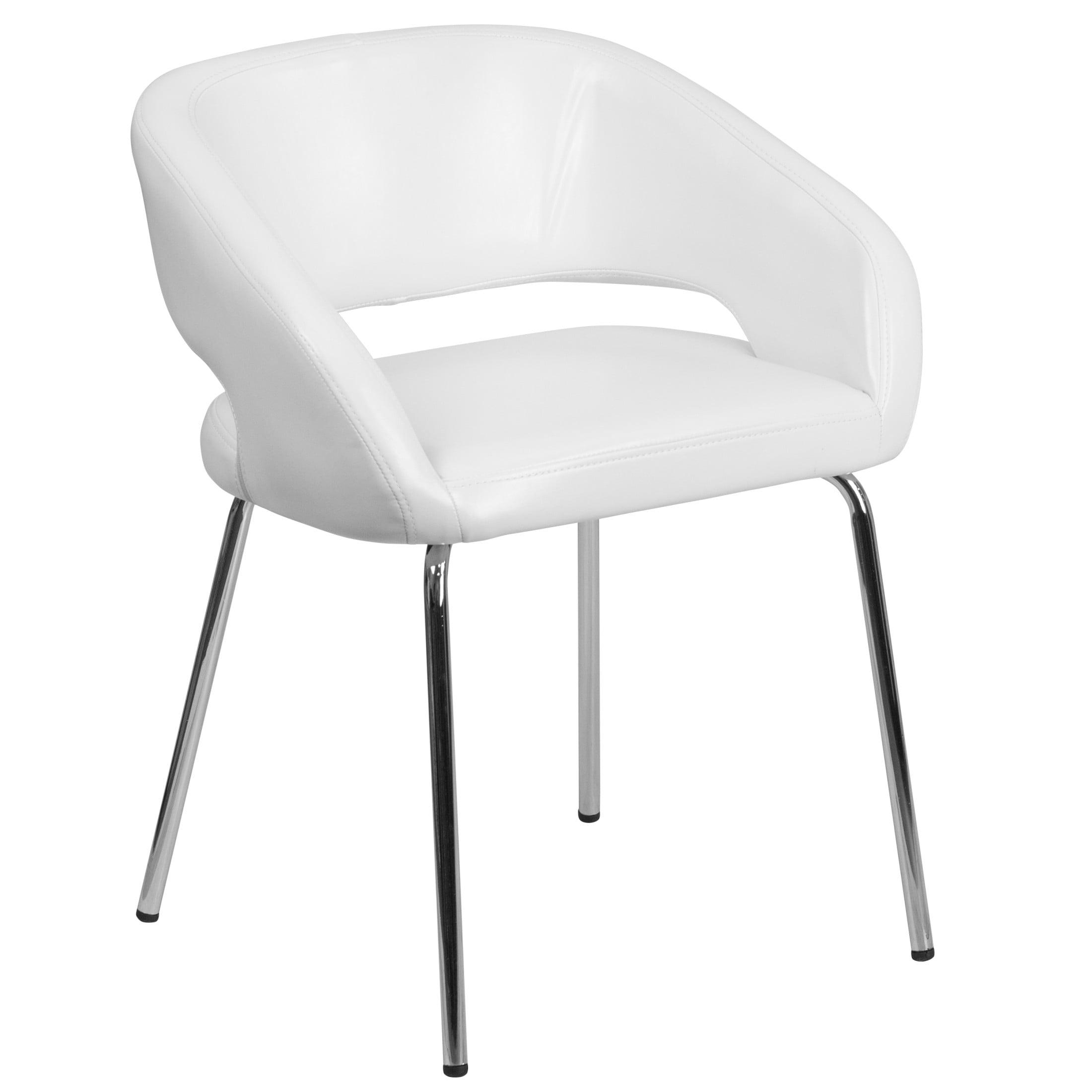 Flash Furniture Fusion Series Contemporary LeatherSoft Side Reception Chair with Chrome Legs