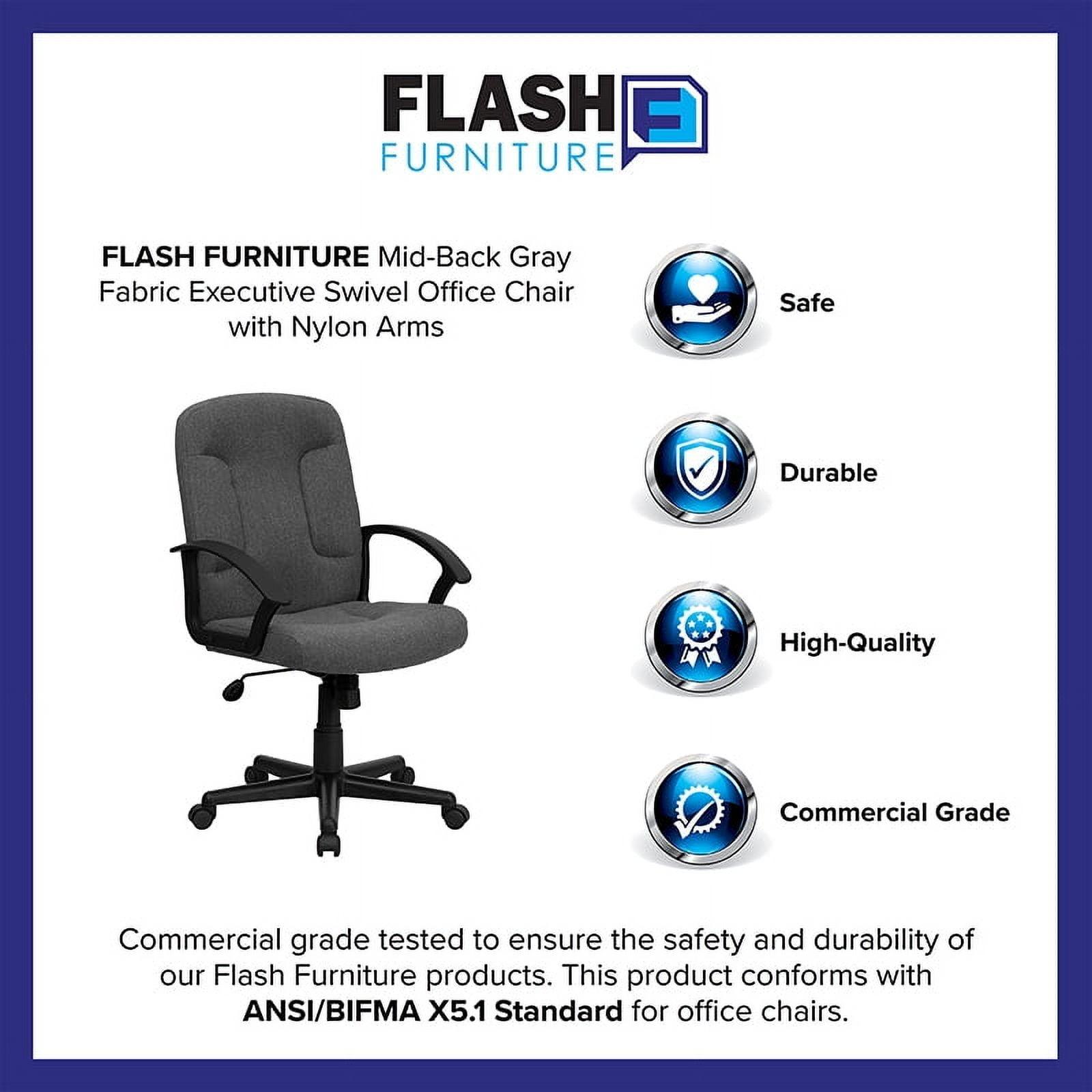 Executive Swivel Office Chair Gray - Flash Furniture