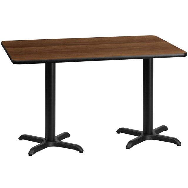 Ebern Designs Jacobsen 30'' x 60'' Rectangular Laminate Table Top with 22'' x 22'' Table Height Bases