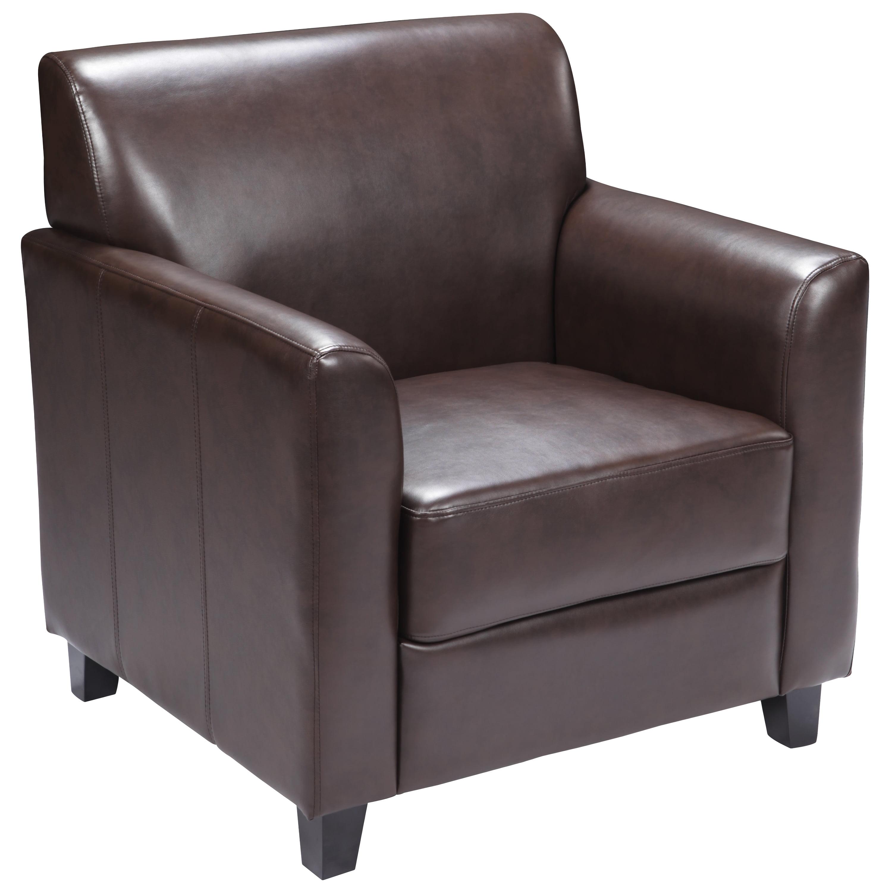 Hercules Faux Leather Seat Reception Chair with Wood Frame