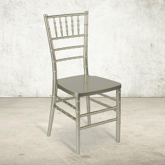 Flash Furniture HERCULES PREMIUM Series Champagne Resin Stacking Chiavari Chair