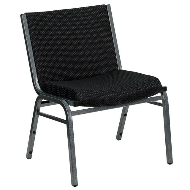 Flash Furniture HERCULES Series Big & Tall 1000 lb. Rated Black Fabric Stack Chair