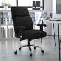 Black Ergonomic Swivel Office Chair with Adjustable Arms