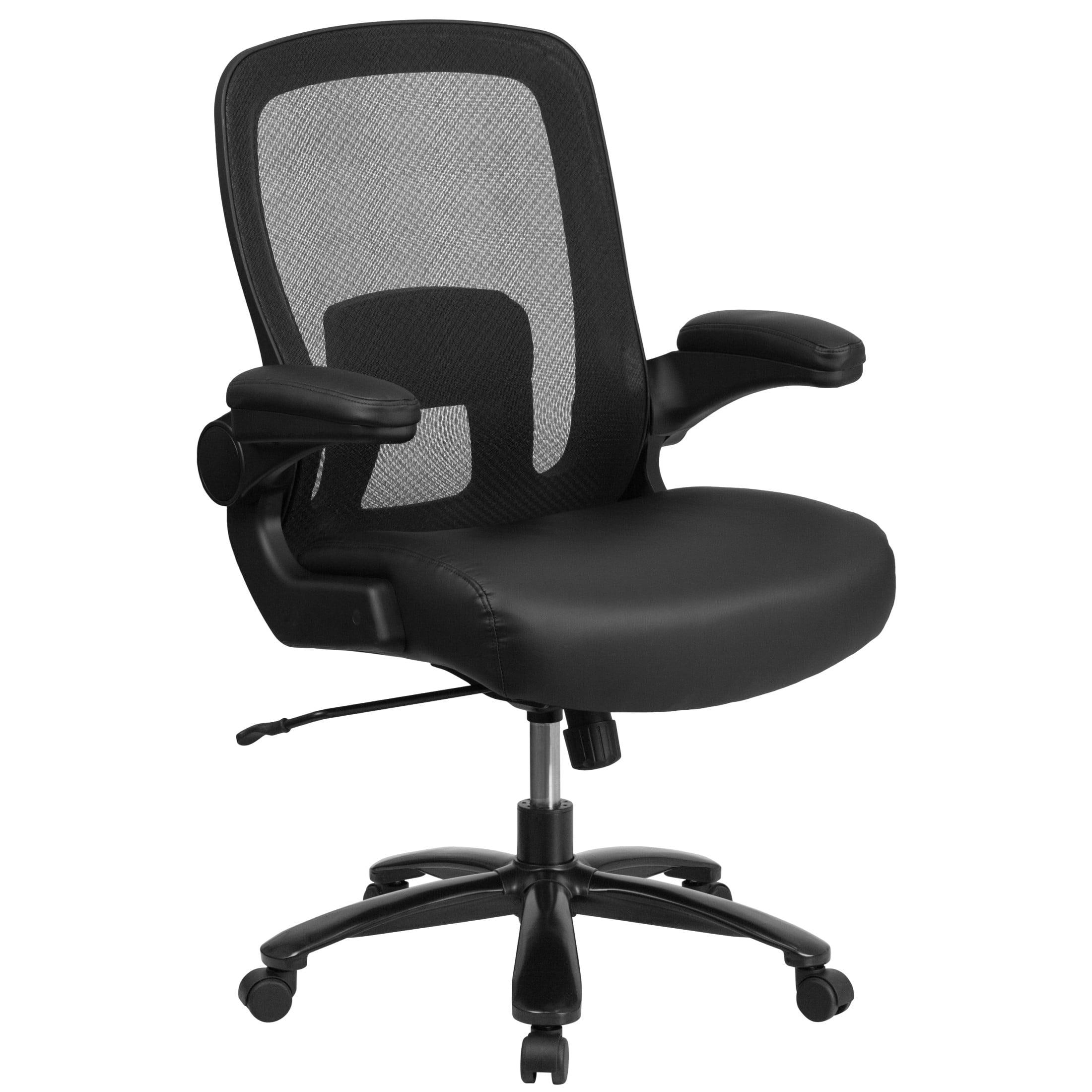 Flash Furniture HERCULES Series Big & Tall 500 lb. Rated Mesh Executive Swivel Ergonomic Office Chair with Adjustable Lumbar