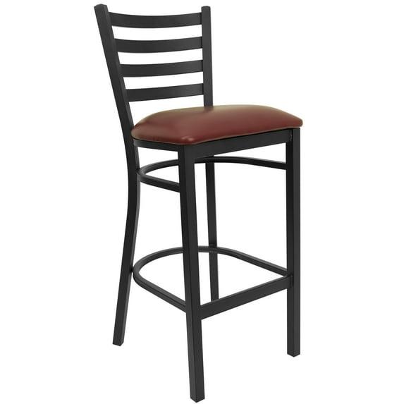 Flash Furniture Brixton Hercules Series Ladder Back Metal Restaurant Barstools