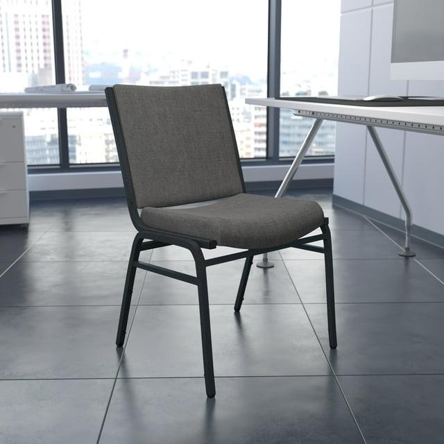 Flash Furniture HERCULES Series Heavy Duty Gray Fabric Stack Chair