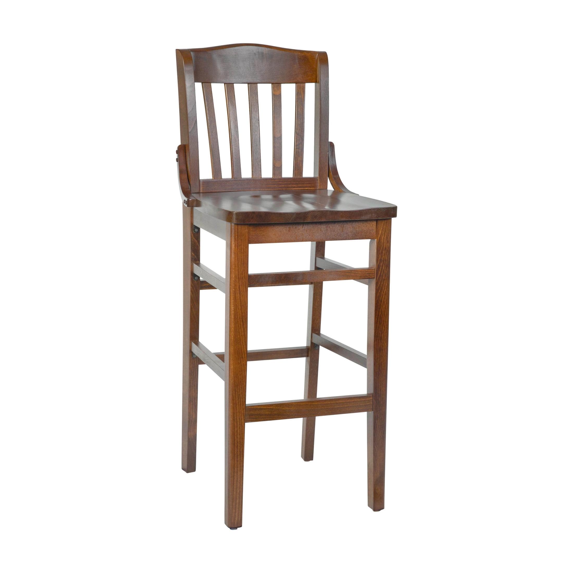 Flash Furniture HERCULES Series Finished School House Back Wooden Restaurant Barstool