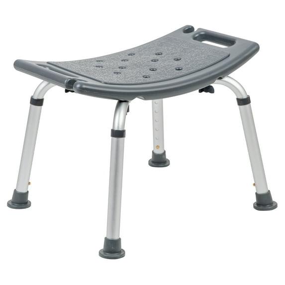 Hemsworth Tool-Free 300 Lb. Capacity, Adjustable Bath & Shower Chair w/ Non-slip Feet