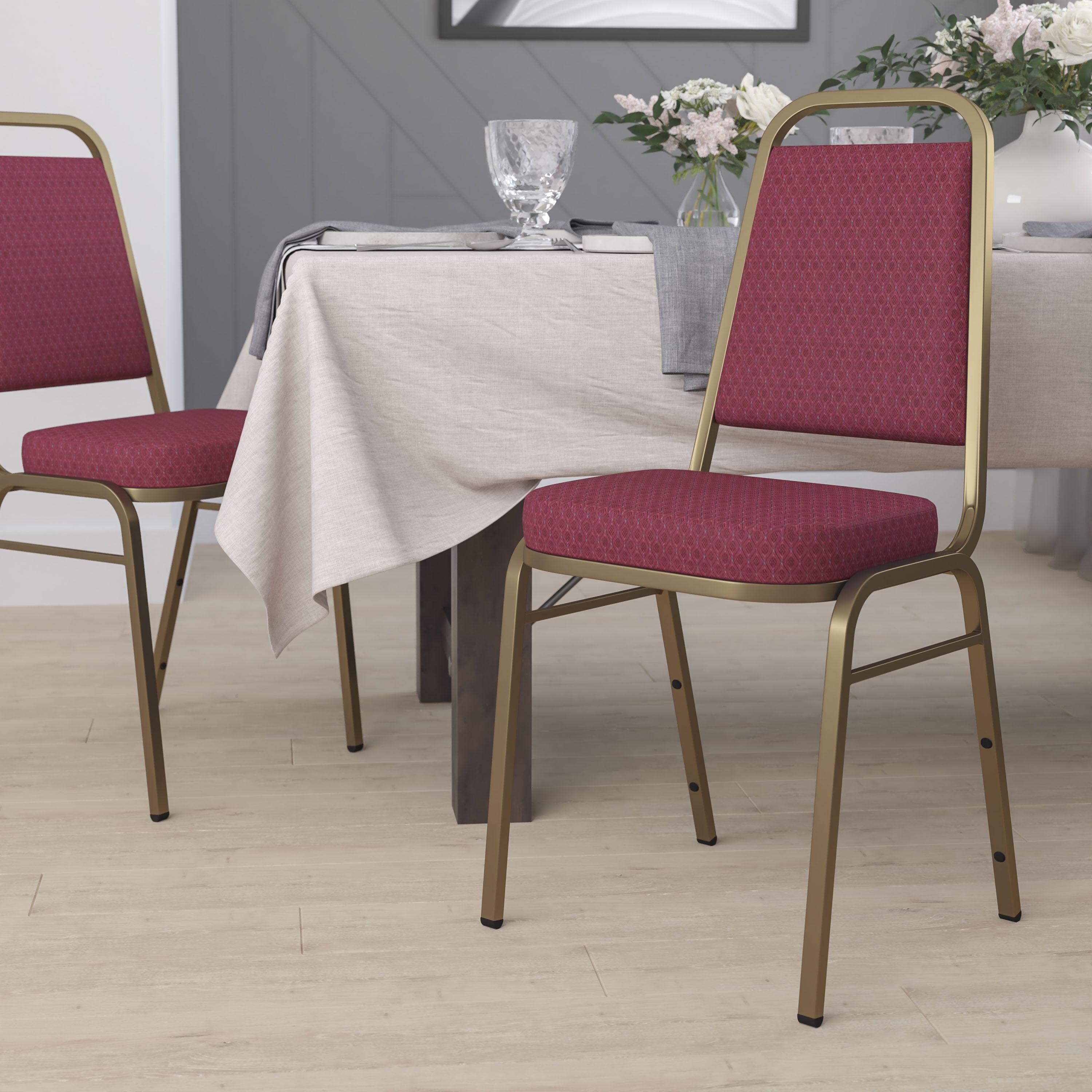 Amaya Trapezoidal Back Stacking Banquet Chair with 2.5" Thick Seat