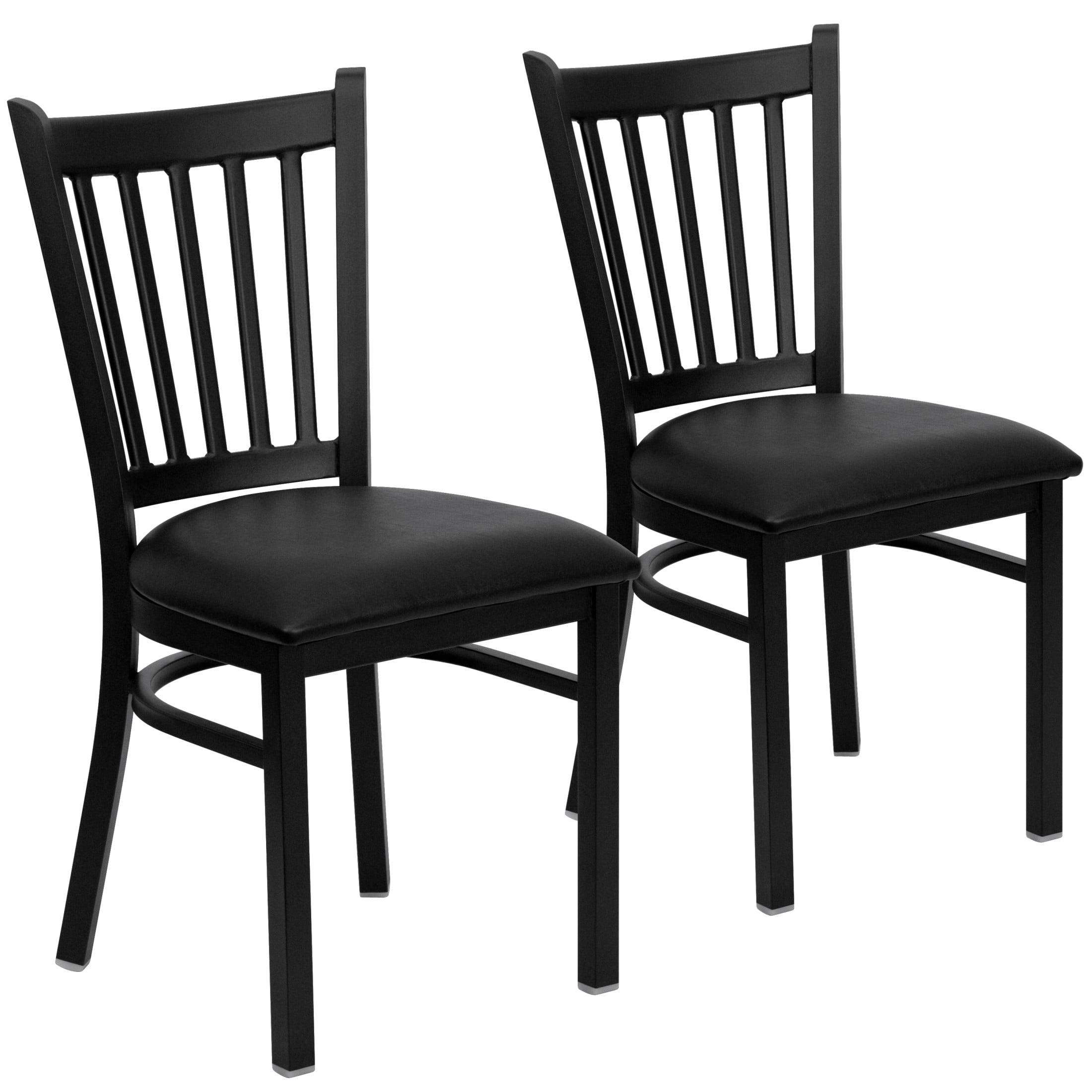 Hercules Prompton Modern Vertical Back Metal Restaurant Chairs by Flash Furniture (Set of 2)